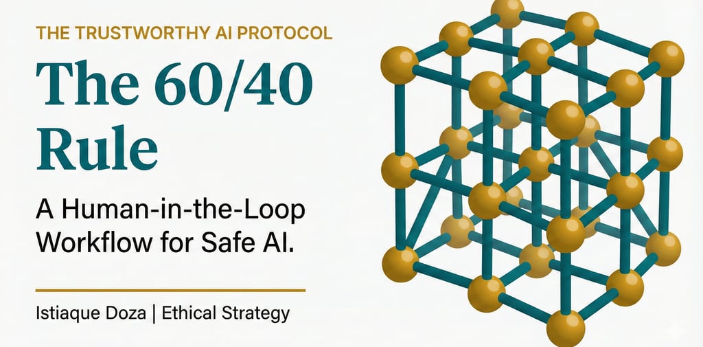 Gold and teal governance grid banner text reading The 60/40 Rule.