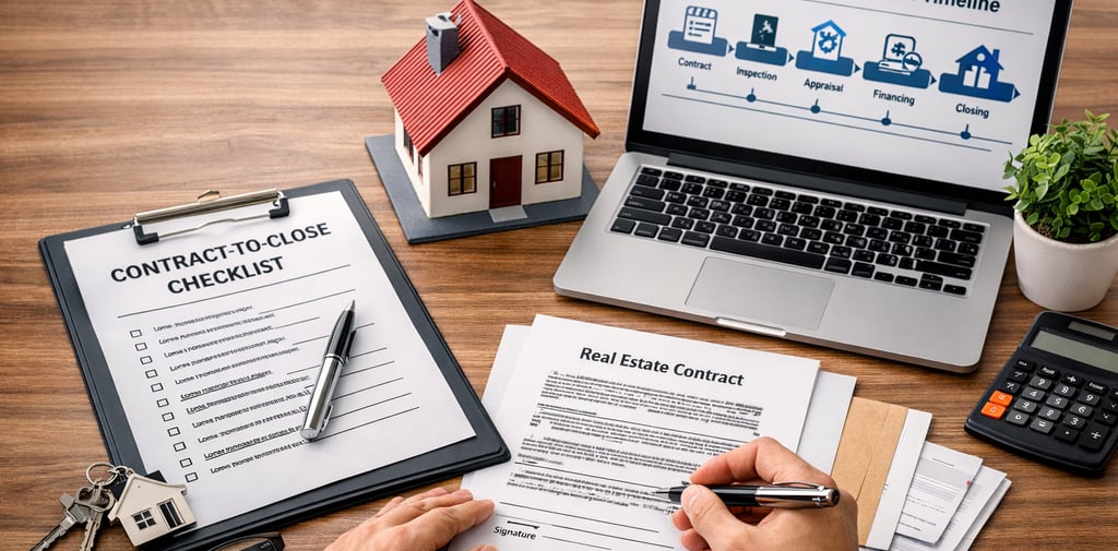 Transaction coordinator reviewing Florida real estate contracts and deadlines to ensure compliance 