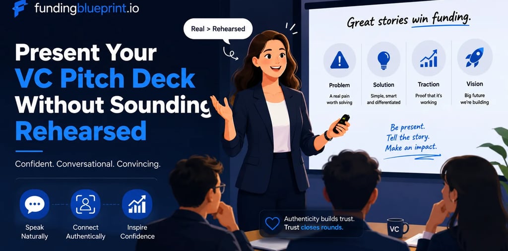 Present Your VC Pitch Deck Without Sounding Rehearsed
