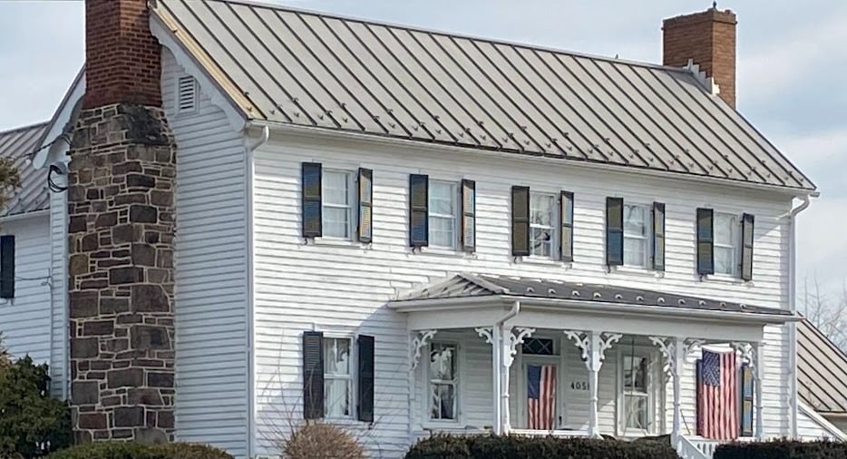 Old house restored and painted