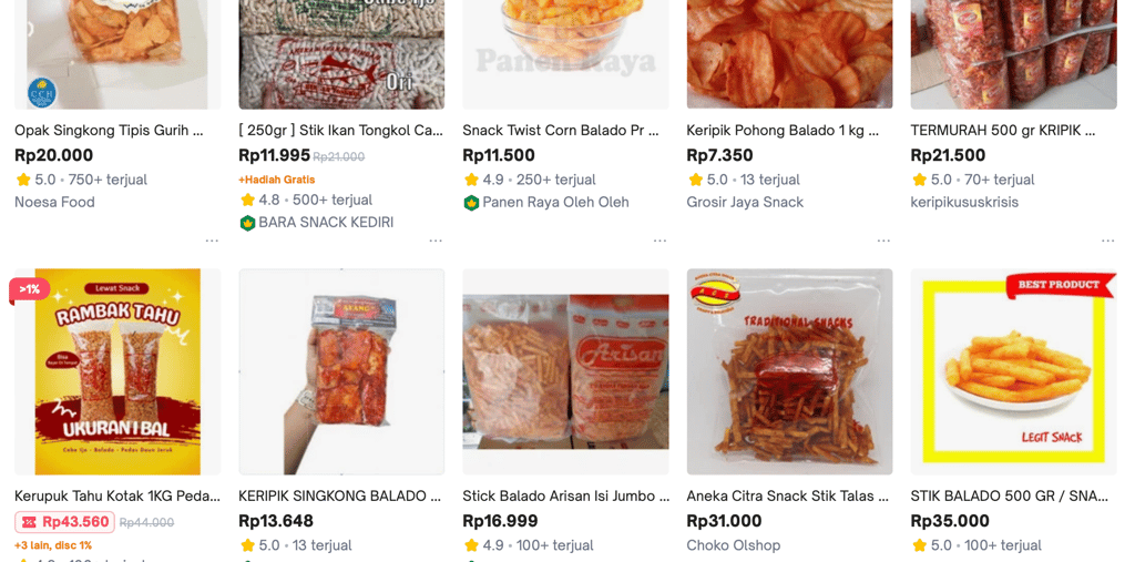 Cemilan pedas Bumbu tabur: Bisnis laris modal kecil