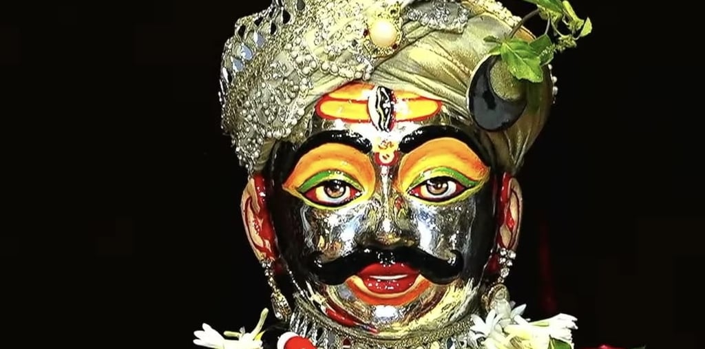 a man in a costume with a mask on