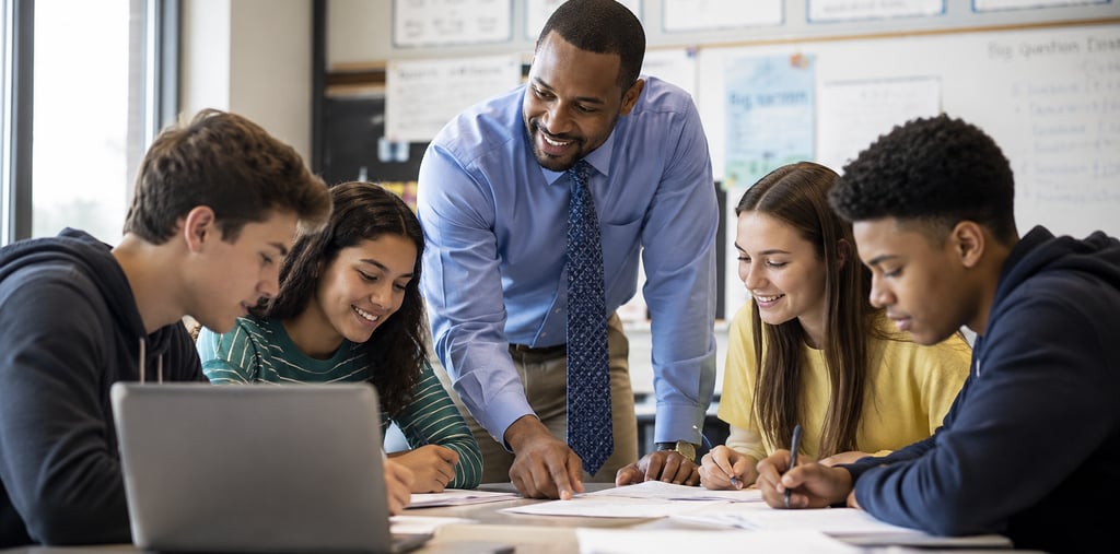 SIMRP health Orlando FloridaTeacher guiding students in classroom