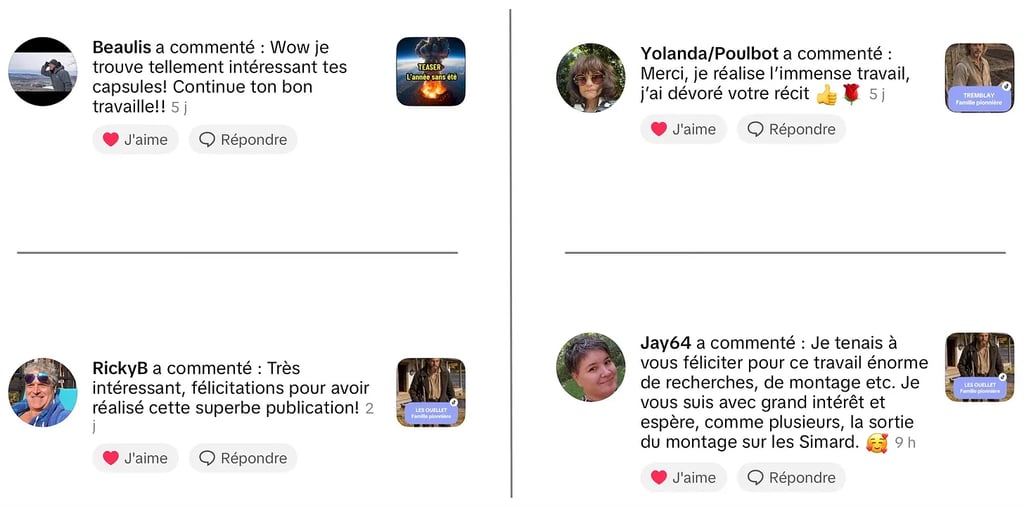 Beaucoup de personnes apprécient le travail d'Alexandre Gagné