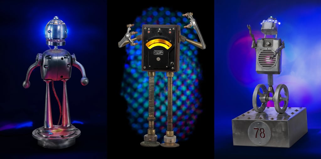 Robot Sculptures by Artist Tal Avitzur.