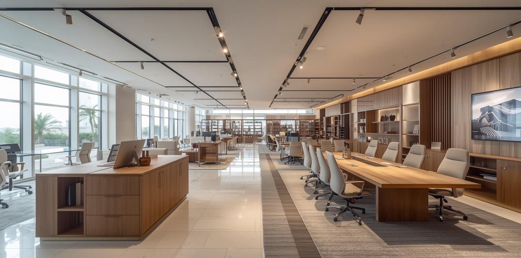 Best office furniture store in Dubai showroom — Royal Real Touch