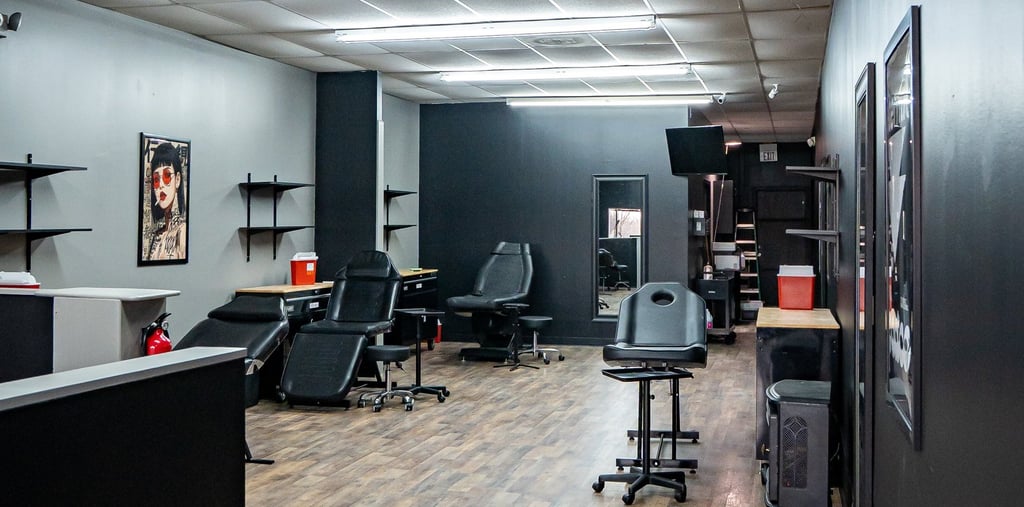 Tattoo shop near Watauga TX interior Halo Tattoo