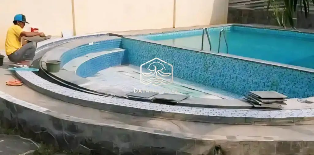 perbaikan keramik kolam renang tanpa menguras air kolam renang