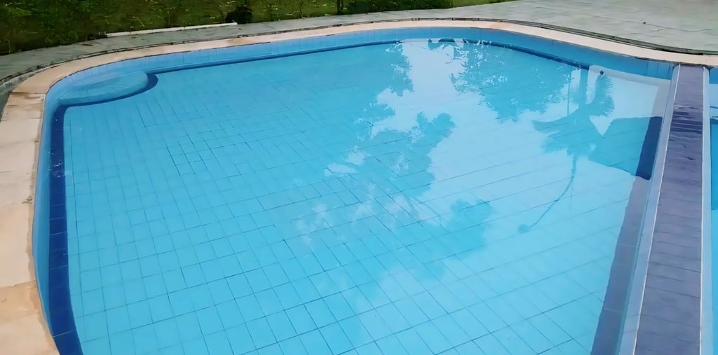 Kolam renang dengan desain minimalis dan fungsuonal di Jakarta Selatan buatan dayanapool
