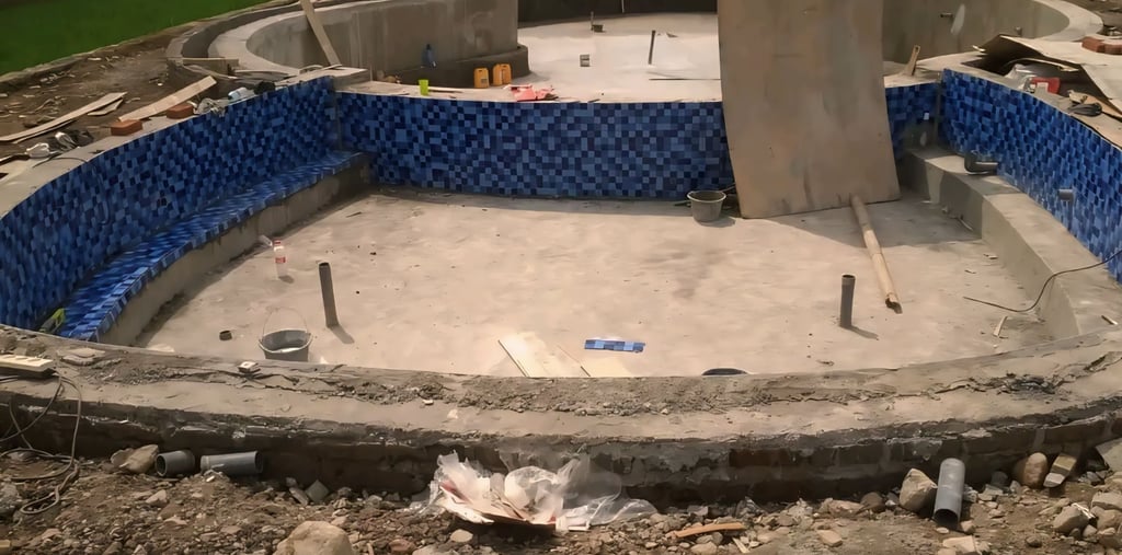 Pembuatan kolam renang oleh daynapool di depok
