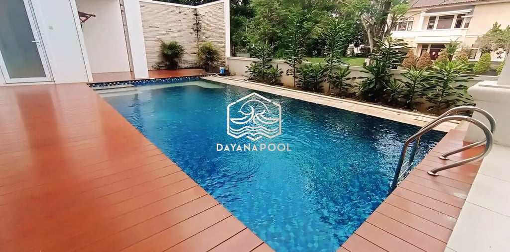 Kolam renang estetik cocok untuk villa dan tempat rekreasi di rumah