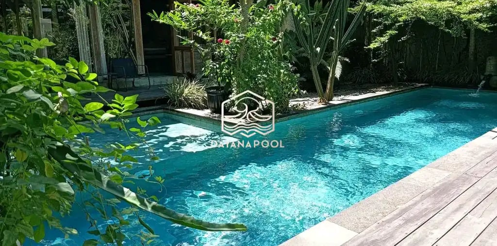 Kolam renang dengan desain minimalis dan fungsuonal di Banten buatan dayanapool