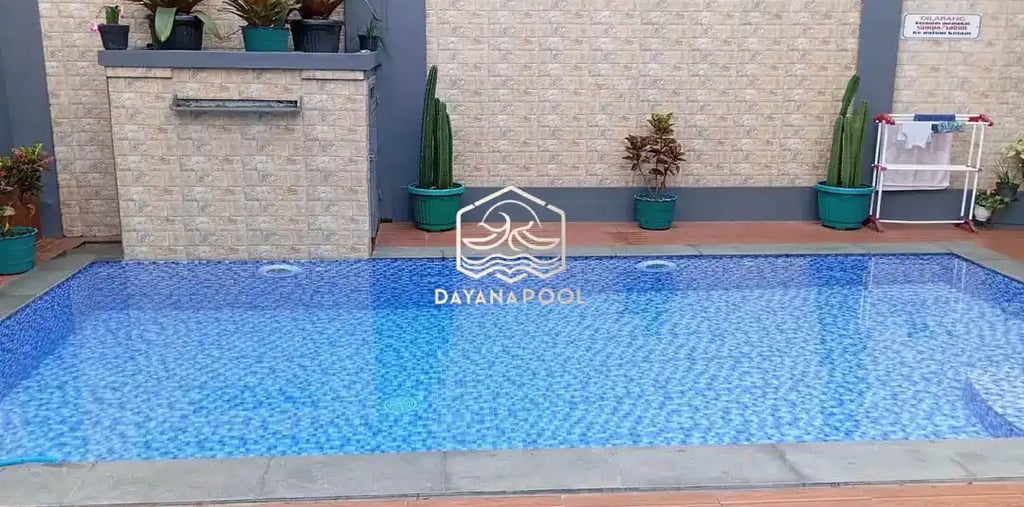 Kolam Renang overflow dengan desaian menarik buatan dayanapool Karawang