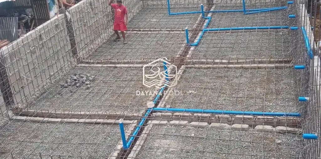 Pembangunan kolam renang air hangat di Bandung, spesialis DayanaPool.