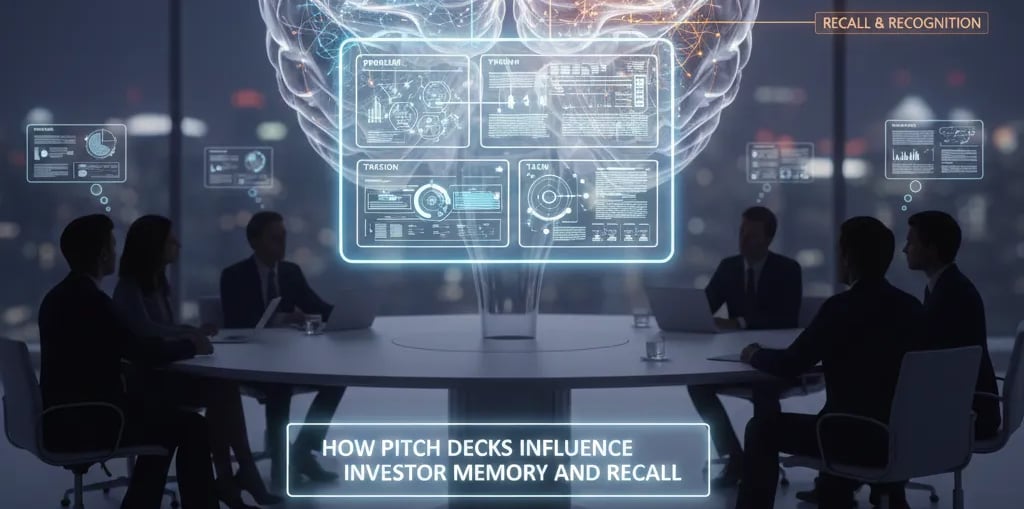 How Pitch Decks Influence Investor Memory and Recall
