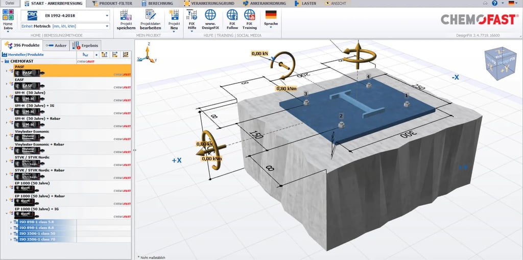 برنامج حسابات عمق التزريع من كيموفاست