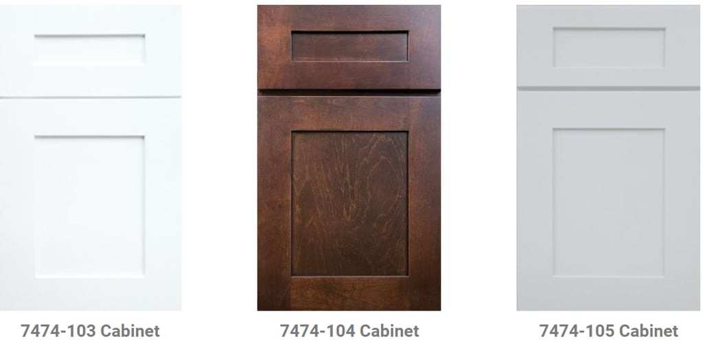 a variety of cabinet doors and cabinets