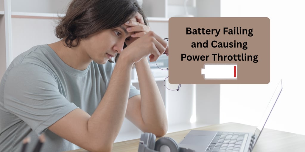 an image showing a person who is facing Battery Failing