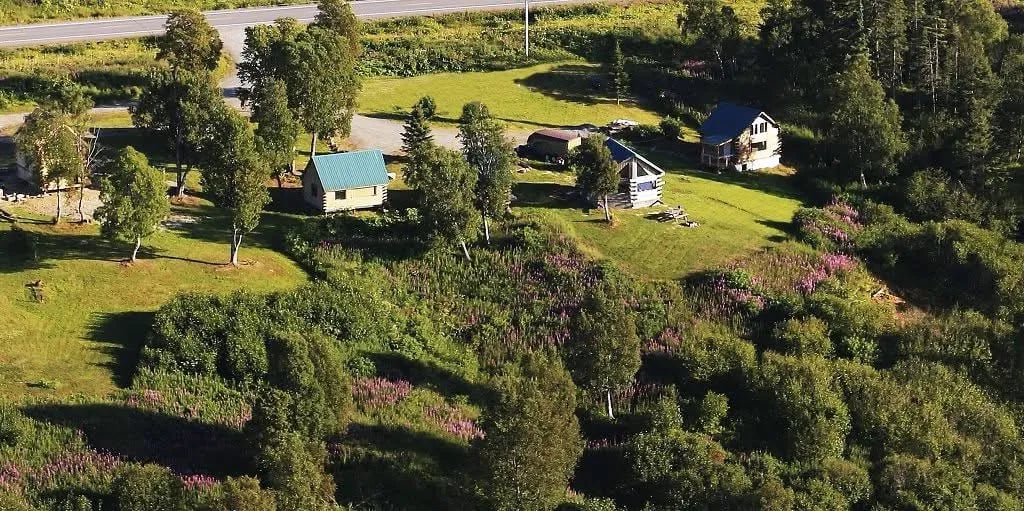 Cook Inlet Cabins Arial View