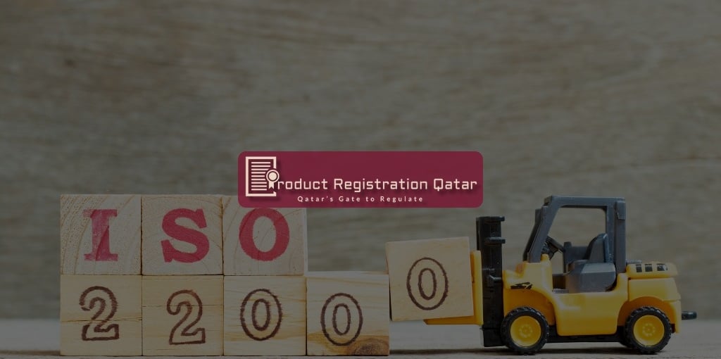 wooden blocks displaying ISO 22000, symbolizing ISO 22000 consultants in Qatar for food safety compliance.