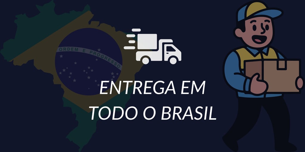 Entrega em todo o Brasil.