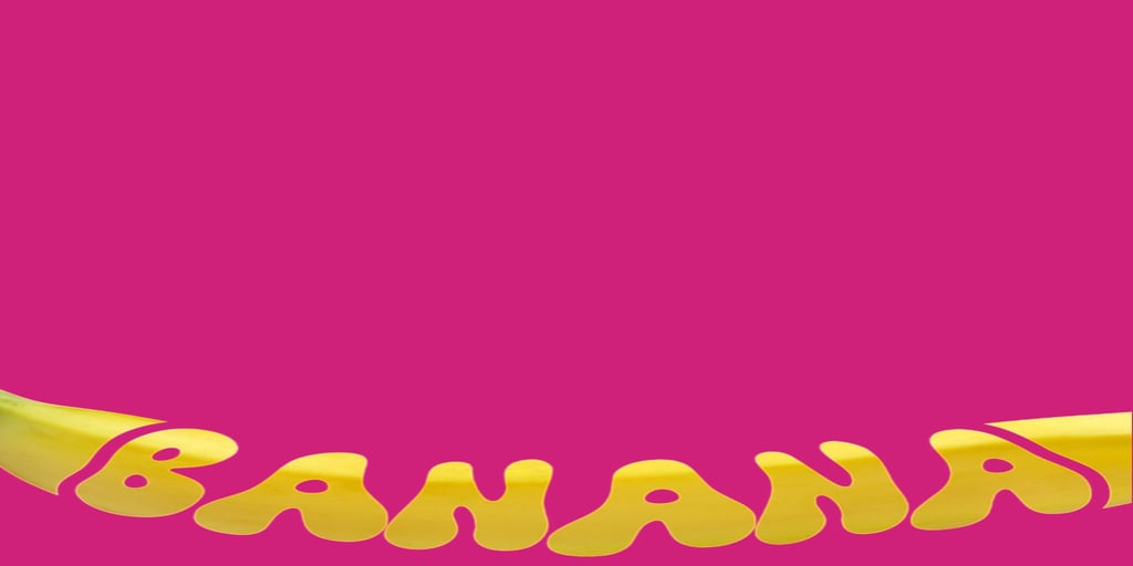 a banana peely banana with the word banana peel on it