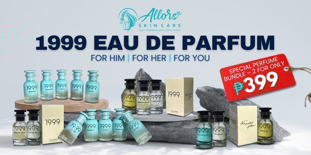 bottles of allors 1999 eau de parfum perfumes bundle promo