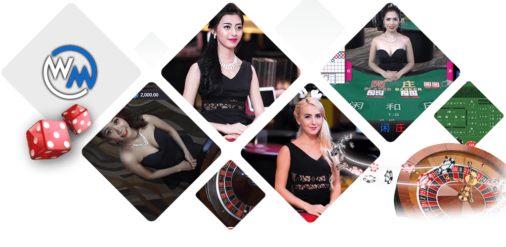 a woman in a black dress and a casino roule