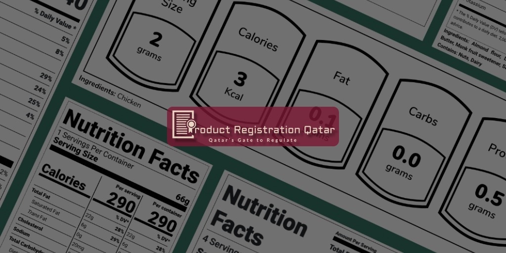 MoPH food registration nutrition label compliance example for imported food products in Qatar