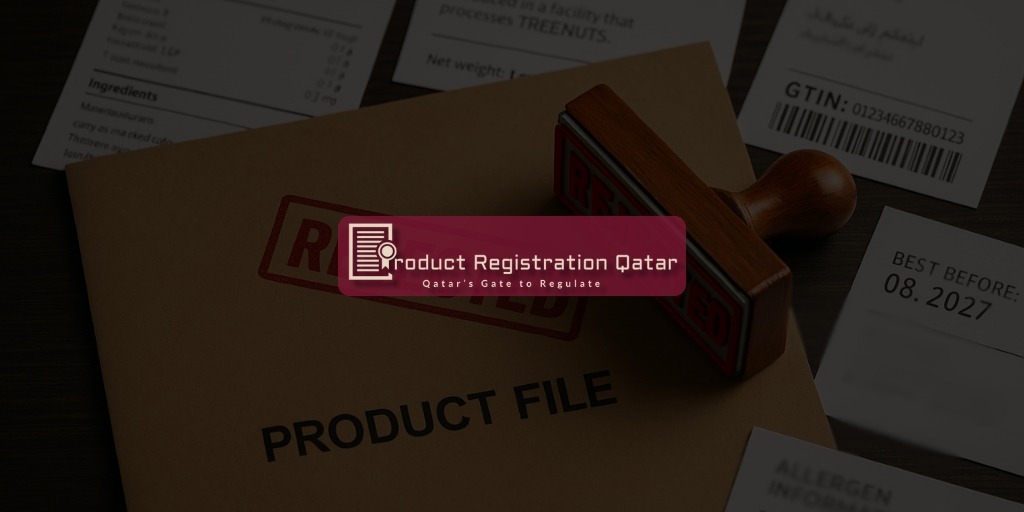 Rejected stamp on a product file with labels and documents, symbolizing top MoPH rejection reasons in Qatar.