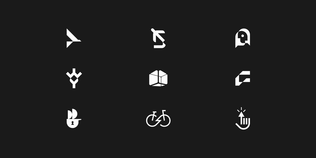 Collection of minimalist modern logo design