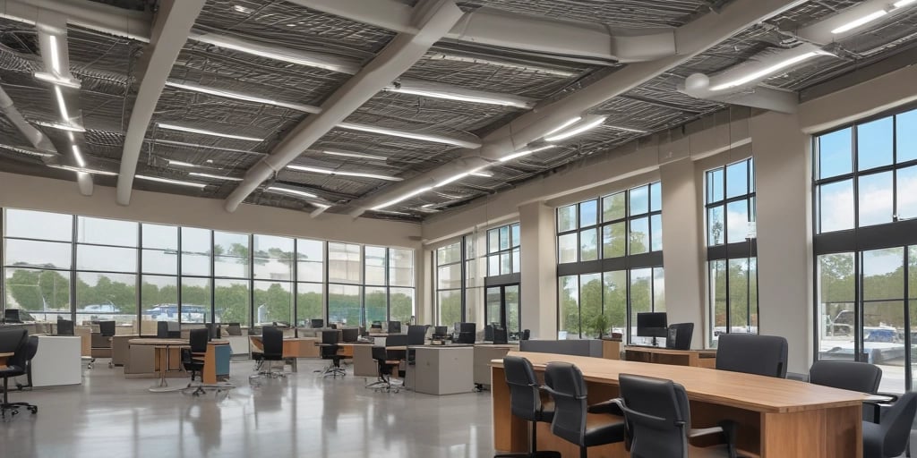 Typical office space requiring GPR RADAR Sacns