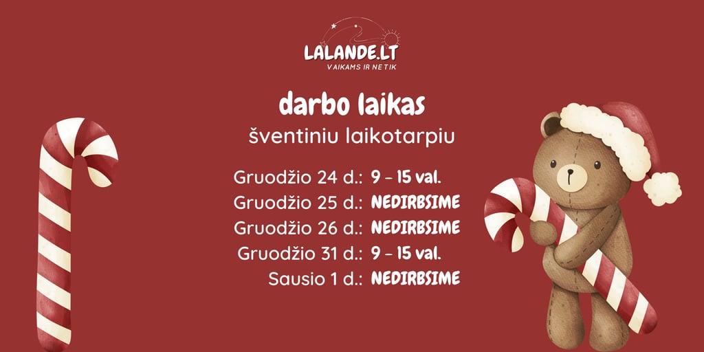 lalande.lt parduotuve vaikams kaune darbo laikas per kaledas ir naujuosius metus