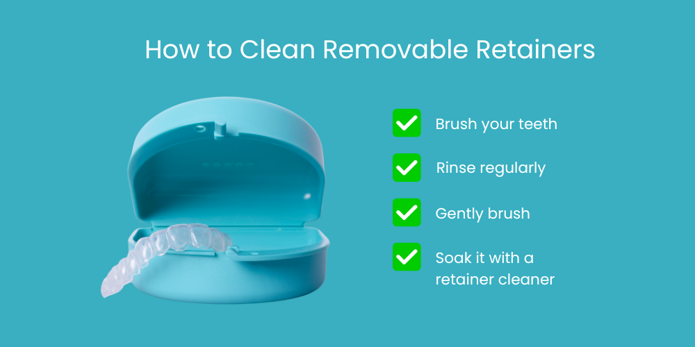 how to clean removable retainers