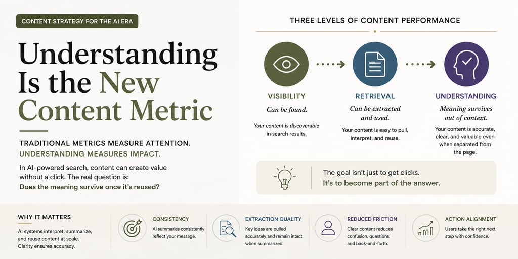Understanding is the new content metric - in the age of AI