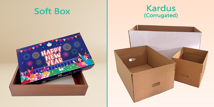 Perbedaan Soft box dan kardus Corrugated