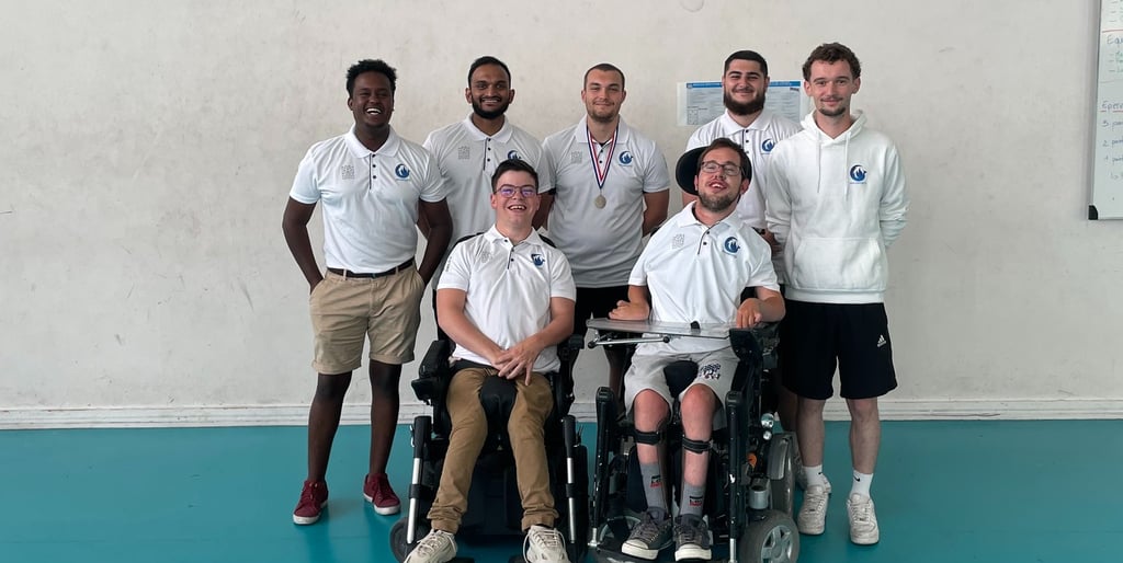 Groupe de l'équipe de sport