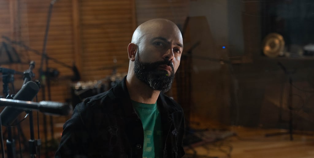 David De Mata at the studio