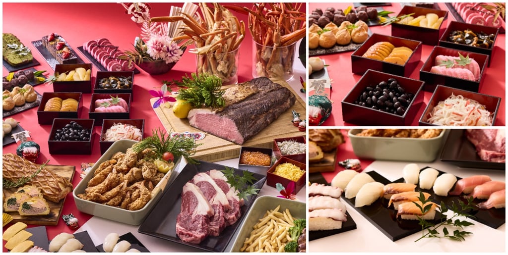 3日間限定の「ニューイヤーファミリービュッフェ2026」の料理画像|堺市のグルメ情報ならサカイタイムズ