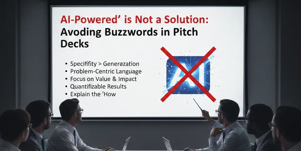 "AI-Powered" is Not a Solution: Avoiding Buzzwords in Pitch Decks