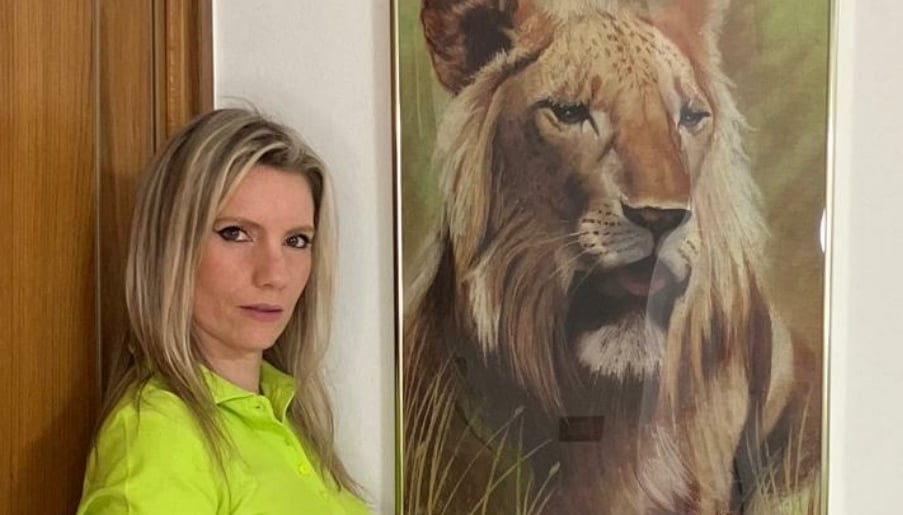 Voglia di combattere per guarire. Crederci. Essere leoni nella vita