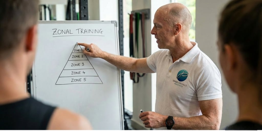 James Oswald Coaching demonstrates Training Zones for triathlon and endurance sports such as Ironman