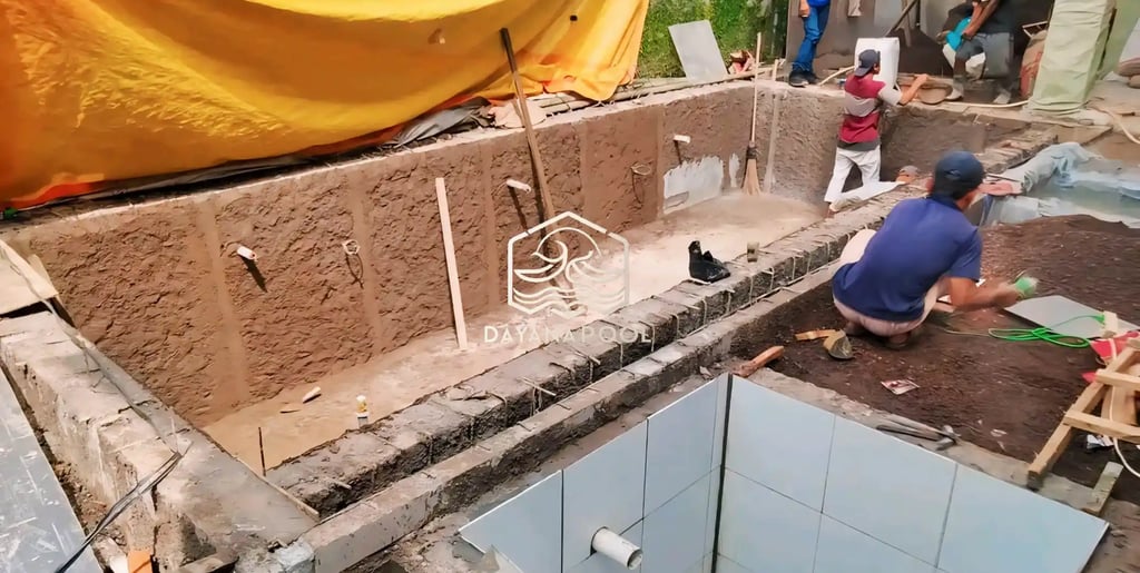 Proses Pembuatan kolam renang di Salatiga oleh layanan profesional Dayanapool