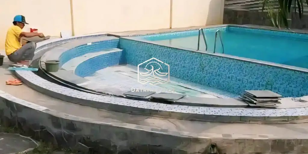 Proses Pembuatan kolam renang di Purwakarta oleh layanan profesional Dayanapool