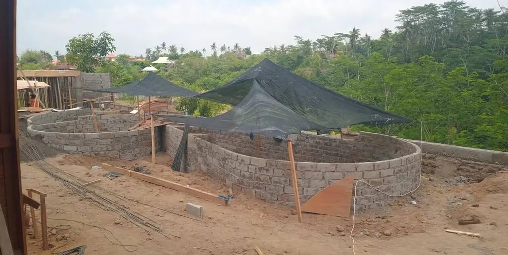 Proses Pembuatan kolam renang di Pangandaran oleh layanan profesional Dayanapool