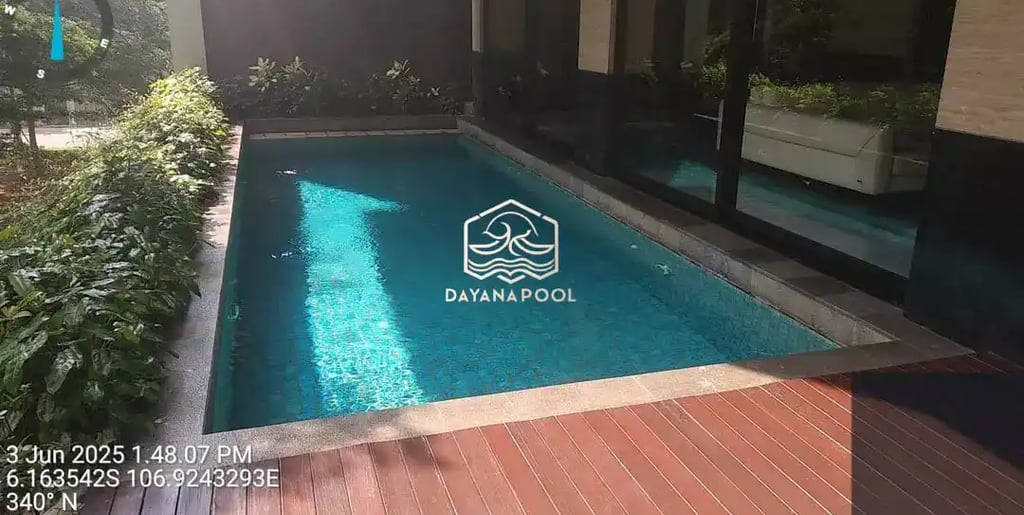 Proses Pembuatan kolam renang di Jakarta Pusat oleh layanan profesional Dayanapool