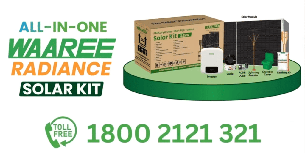 Waaree Radiance Kit Toll Free 1800 2121 321
