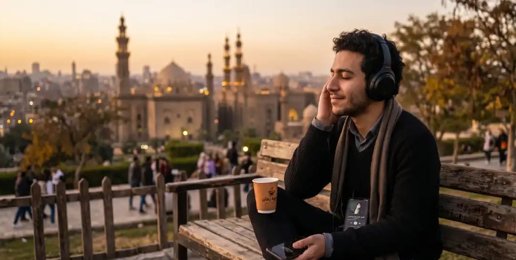 person listening music nostalgia emotional