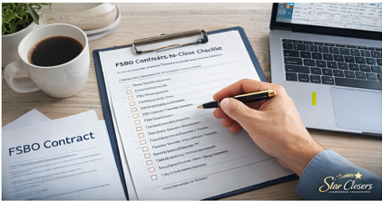 FSBO contract-to-close checkist and documents  for Florida home sale