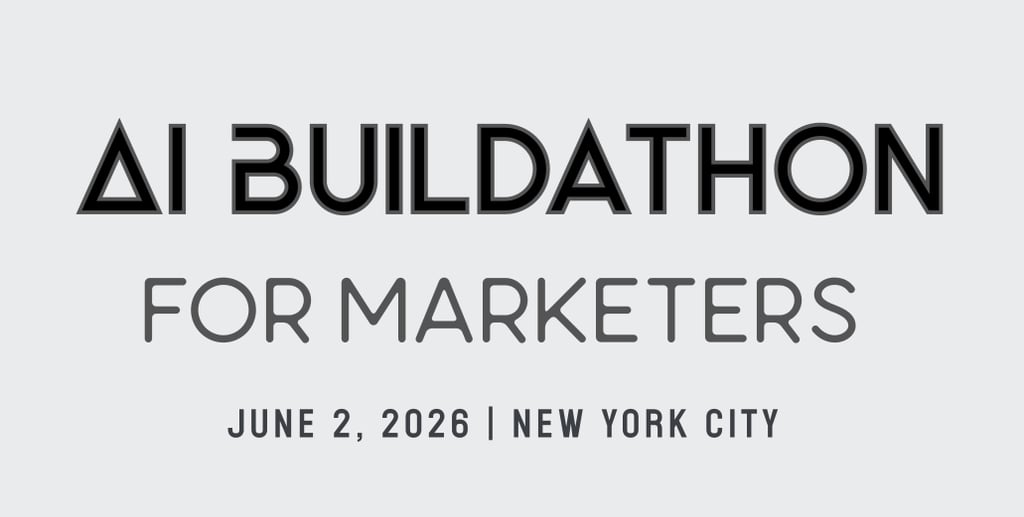 AI Buildathon for Marketers in NYC June 2
